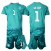 Tyskland Manuel Neuer #1 Keeper Hjemmedraktsett Barn VM 2026 Kortermet (+ korte bukser)